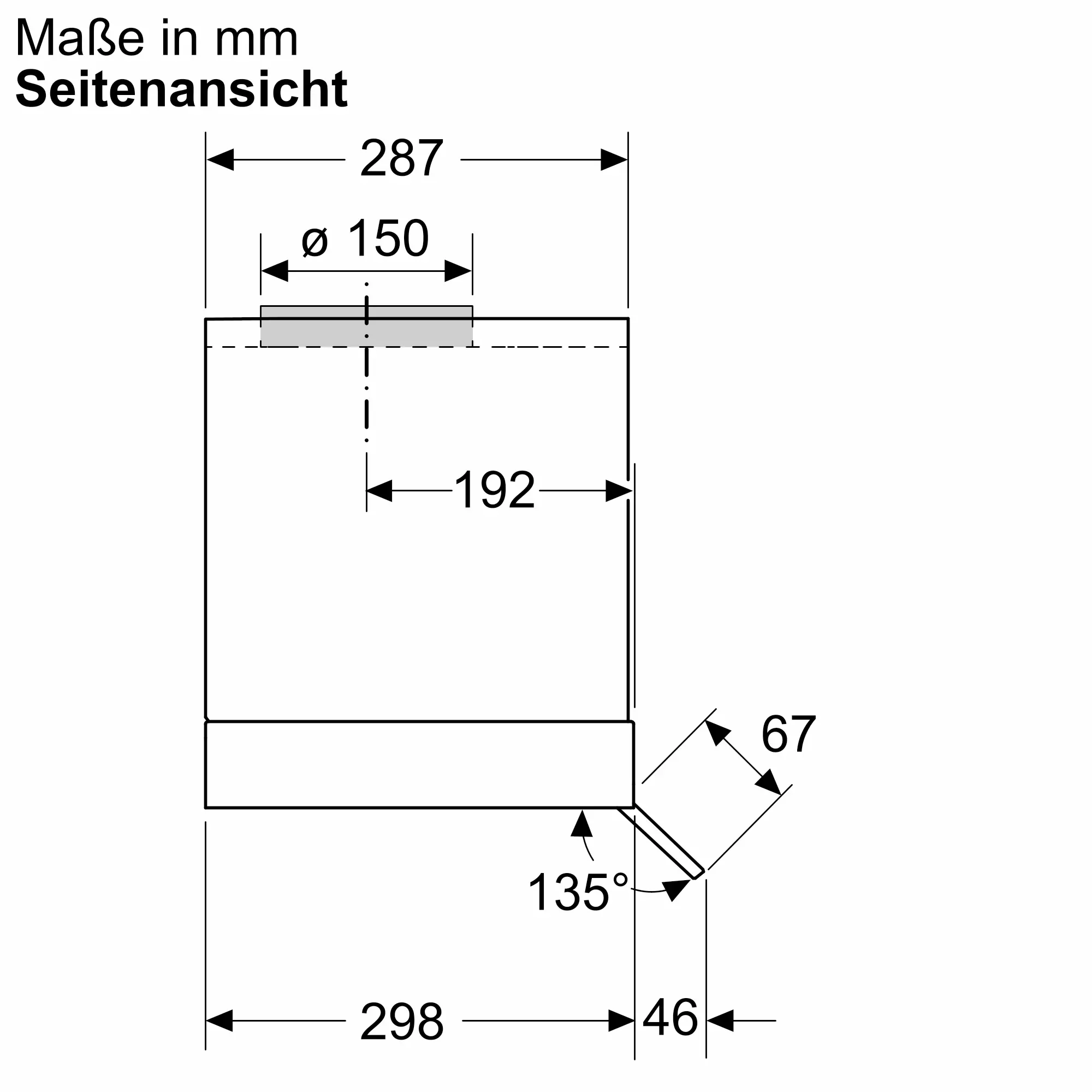 OUTLET: Siemens Dunstabzug LJ65BCC60C