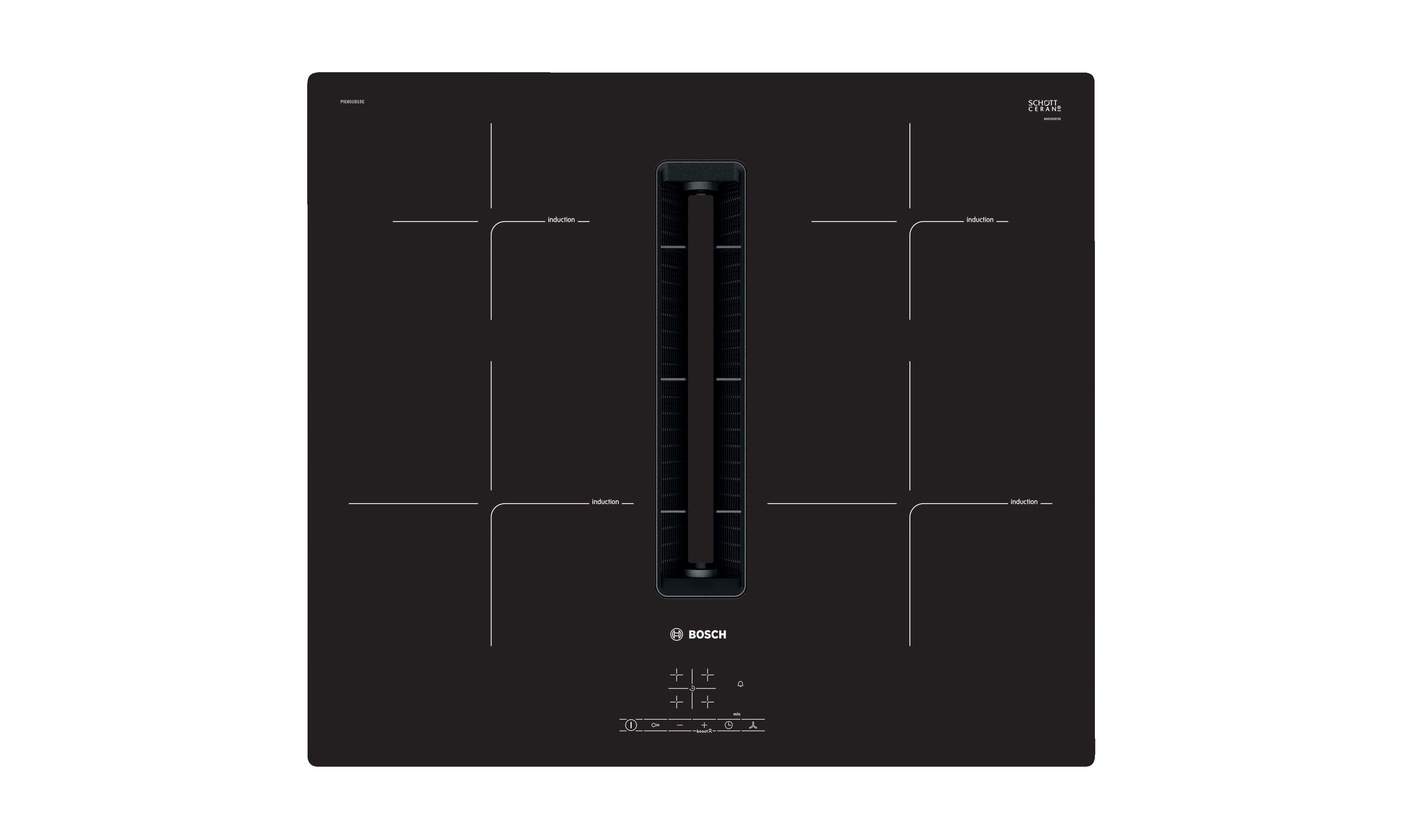 Bosch PIE601B15E Kochfeld mit integriertem Abzug Auslaufmodell