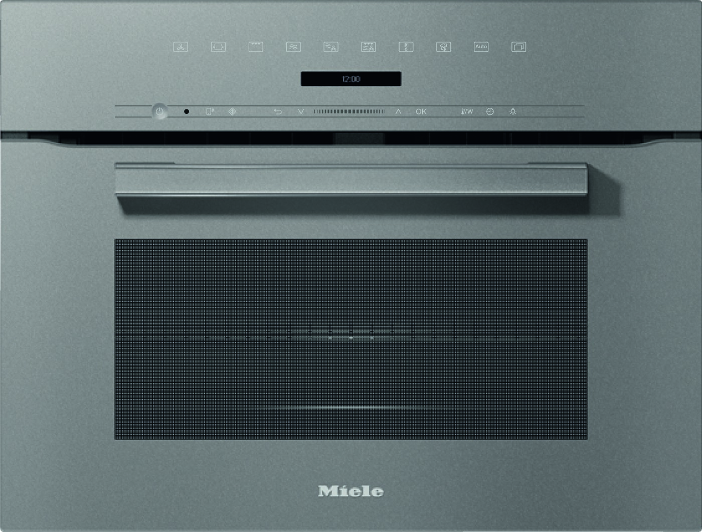 Miele H7240-60BM GR Kompaktbackofen mit Mikrowelle