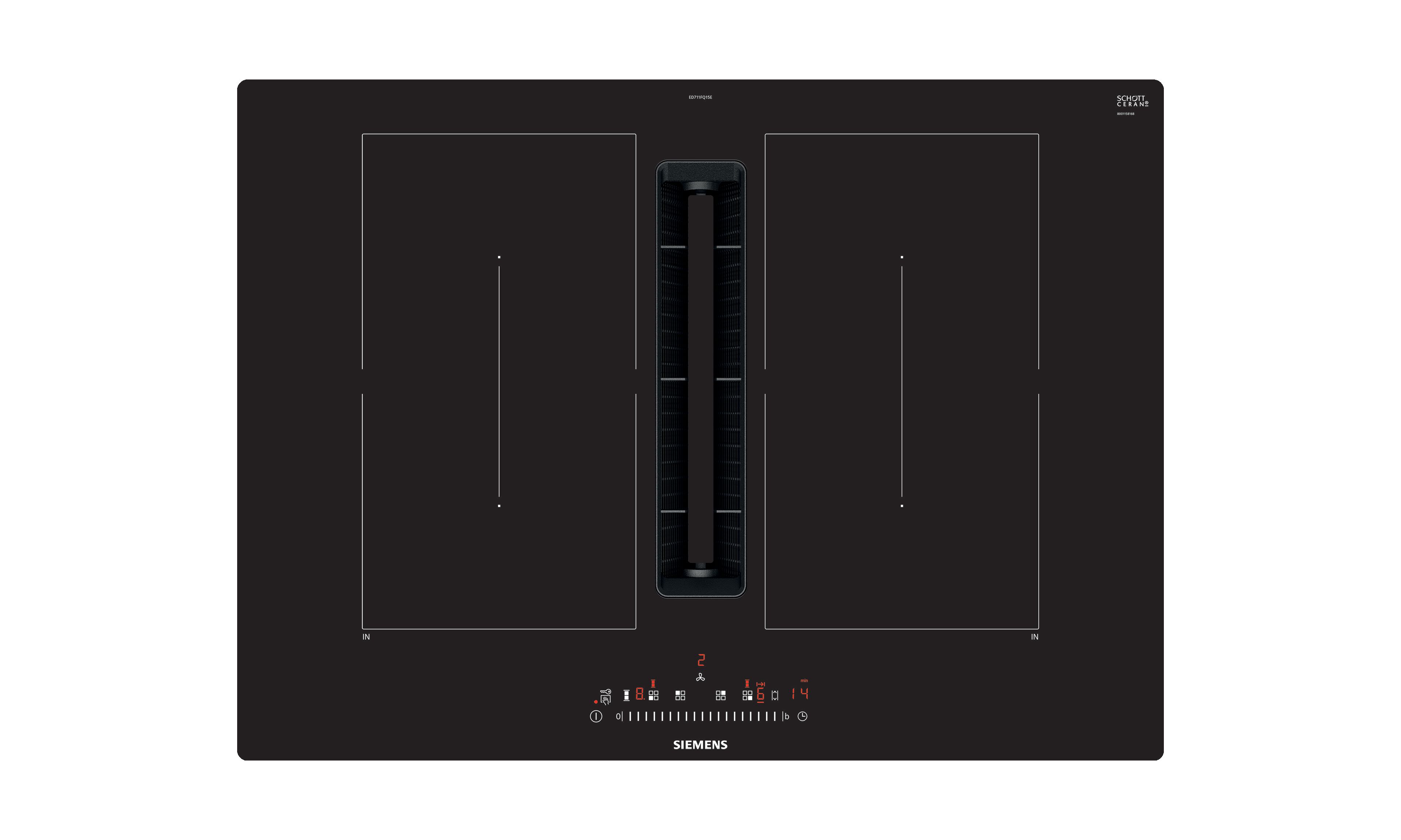 Siemens ED711FQ15E Induktions- Kochstelle, Glaskeramik 70 cm Rahmenlos Auslaufmodell