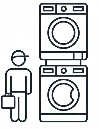 Montagepauschale für Waschmaschine & Trockner